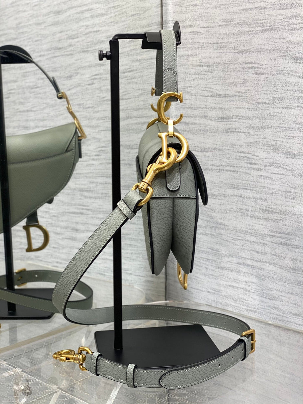 Dior Mini Saddle Bag - Griserik