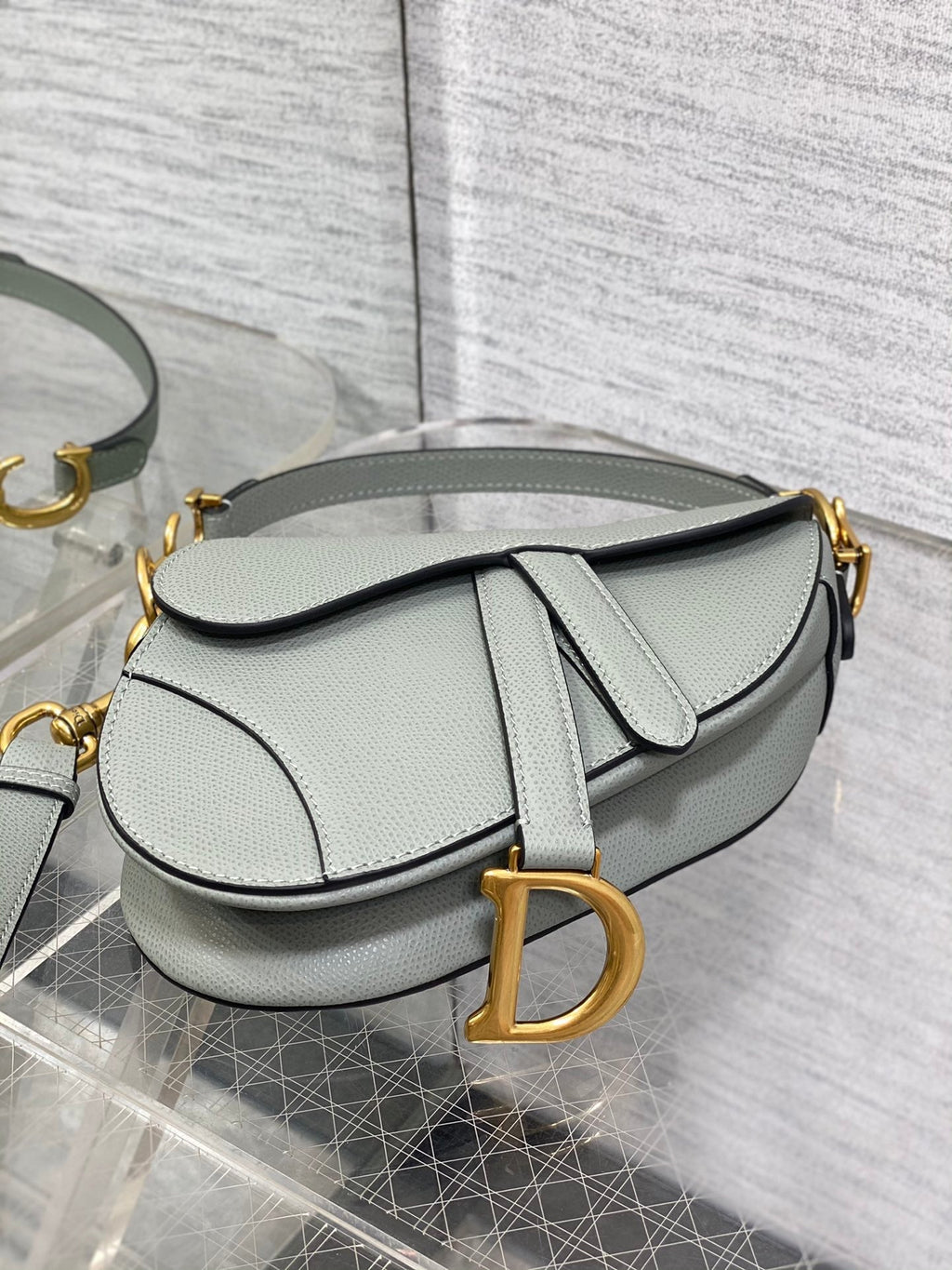 Dior Mini Saddle Bag - Griserik