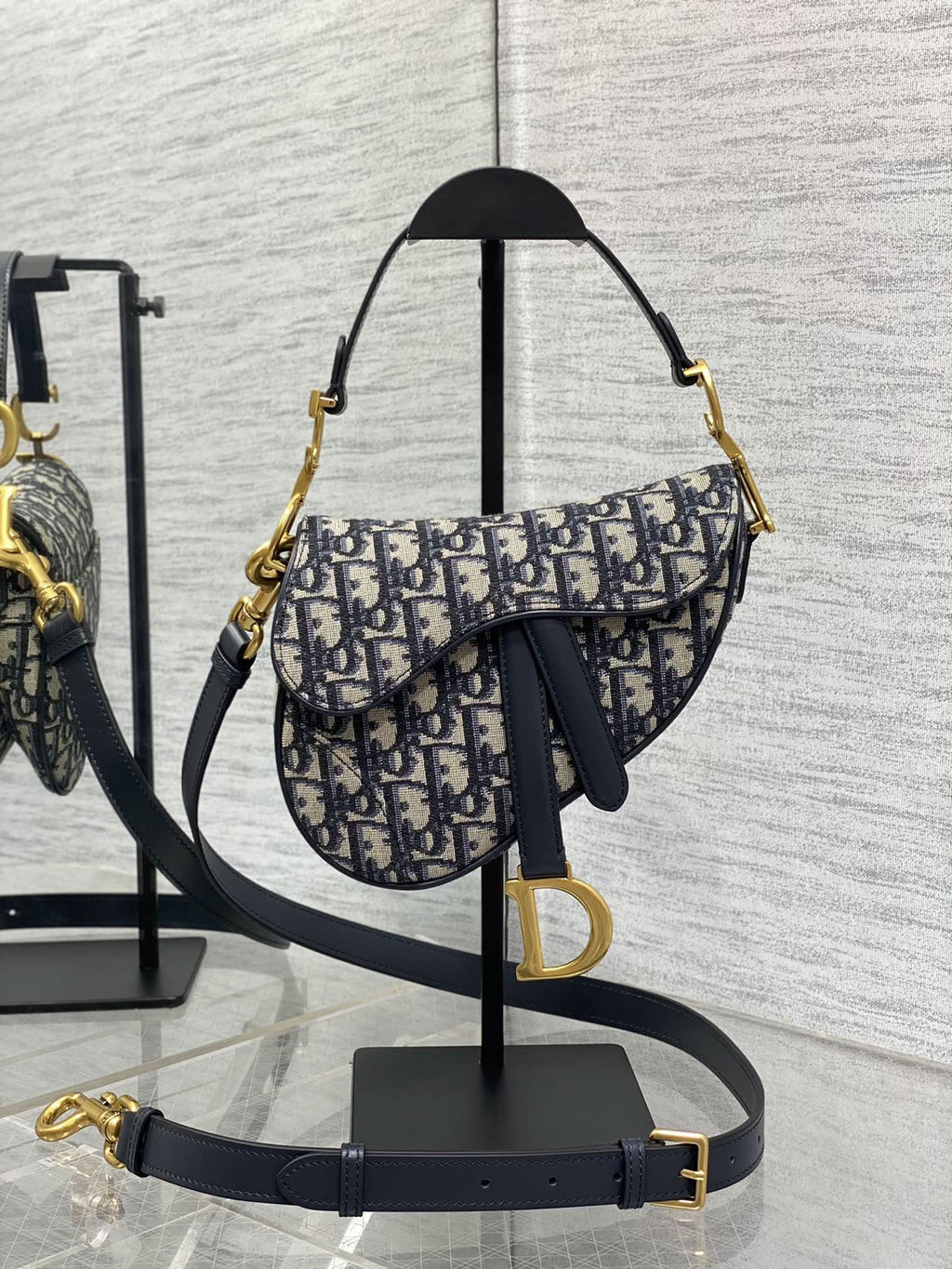Dior Mini Saddle Bag - Griserik