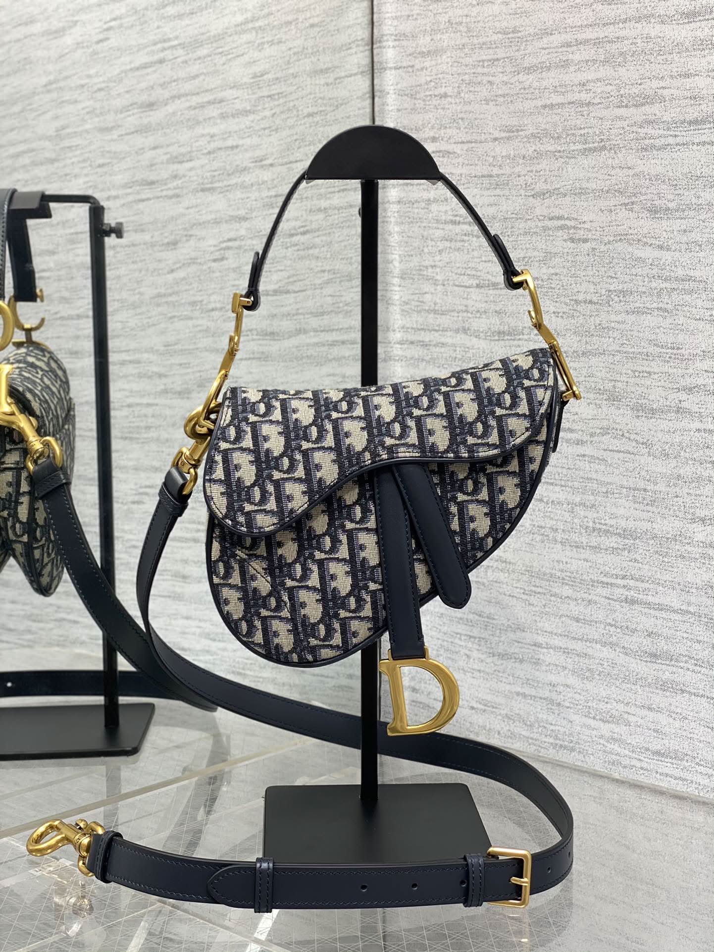 Dior Mini Saddle Bag - Griserik