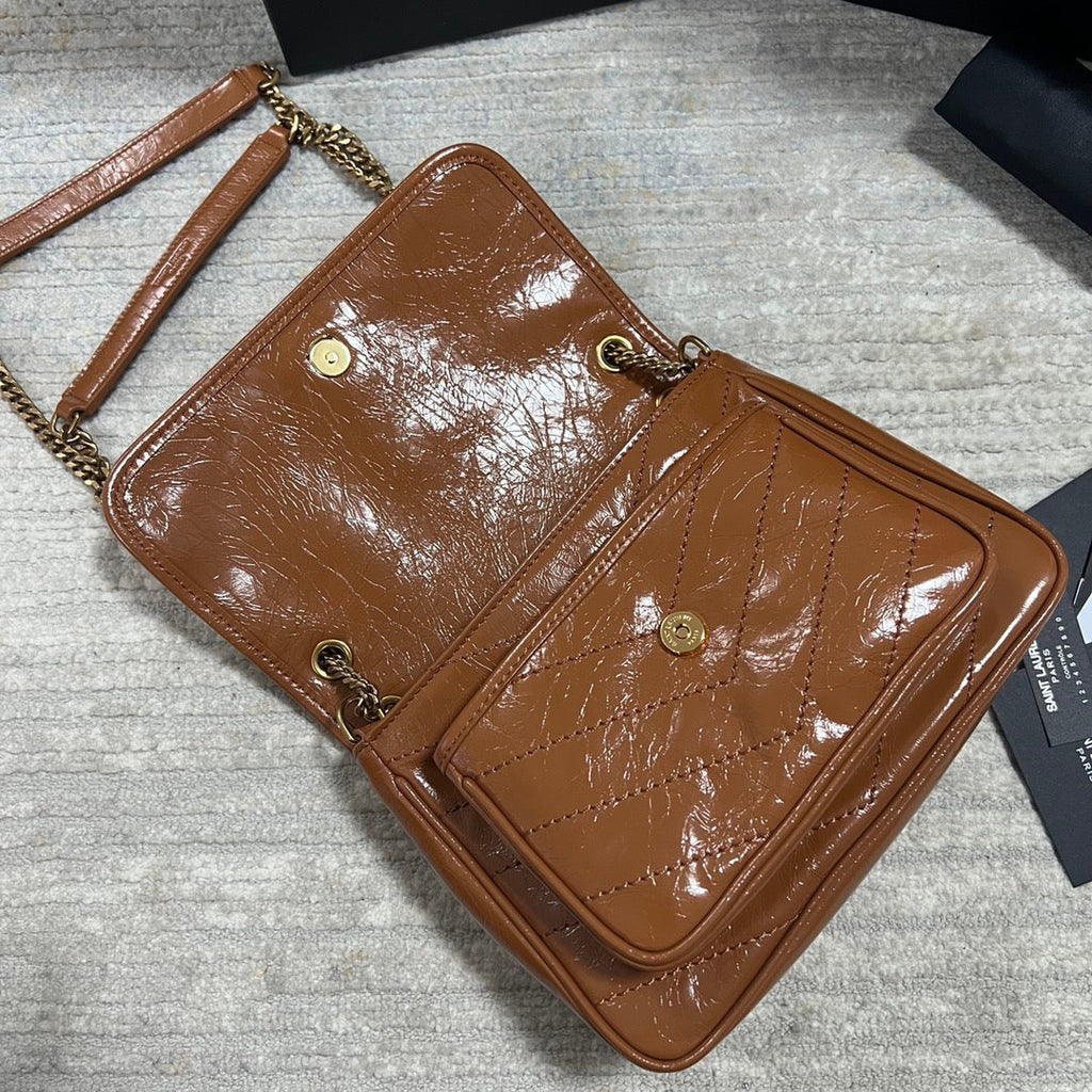 Ysl Saint Laurent Niki Bag Vintage Leather 21 - Griserik