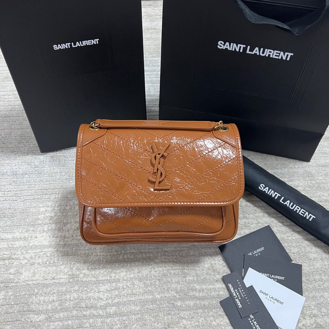 Ysl Saint Laurent Niki Bag Vintage Leather 21 - Griserik