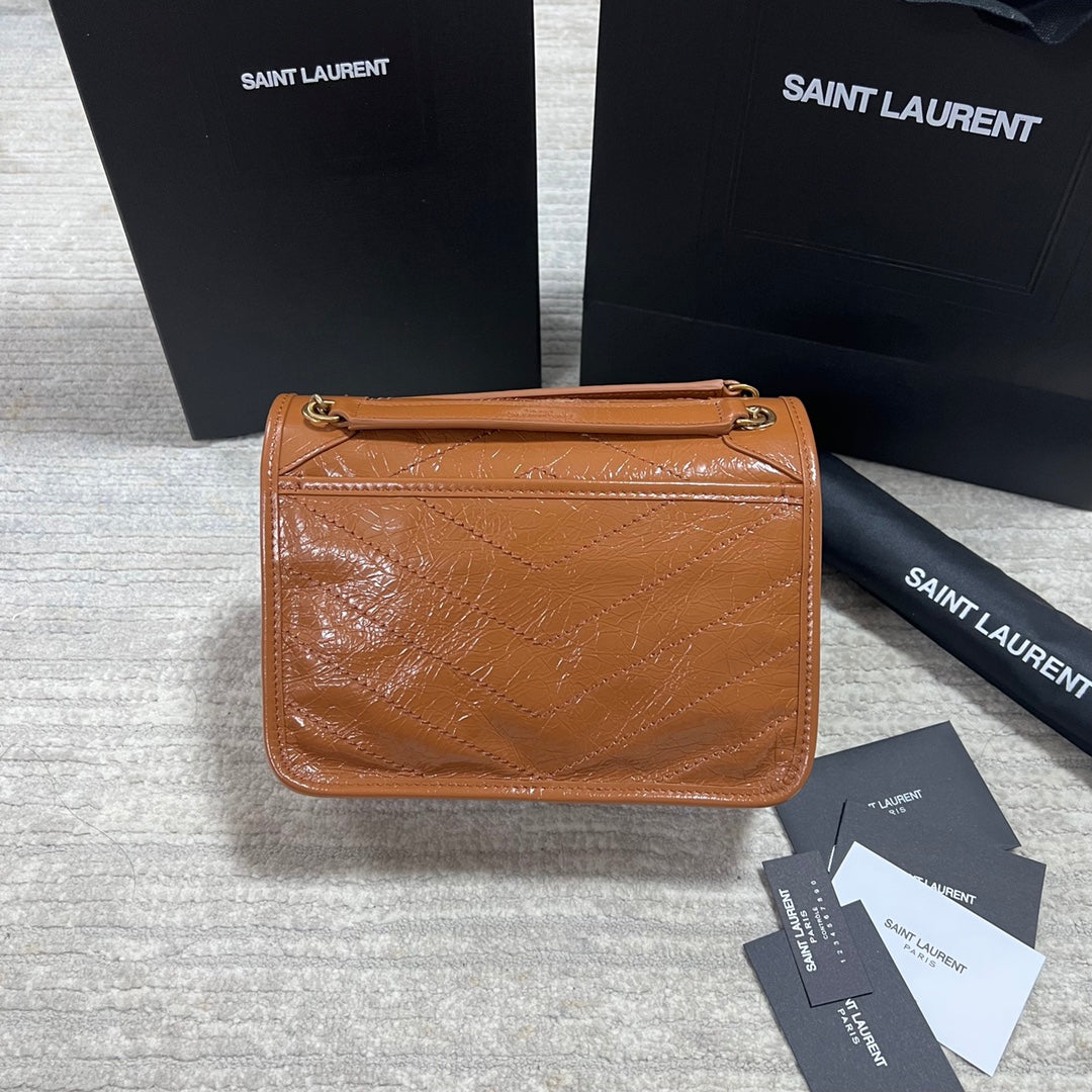 Ysl Saint Laurent Niki Bag Vintage Leather 21 - Griserik
