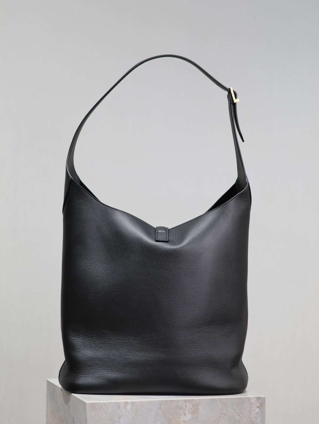 Ysl Saint Laurent LE 5A7 Hobo Bag Vintage Black Leather - Griserik