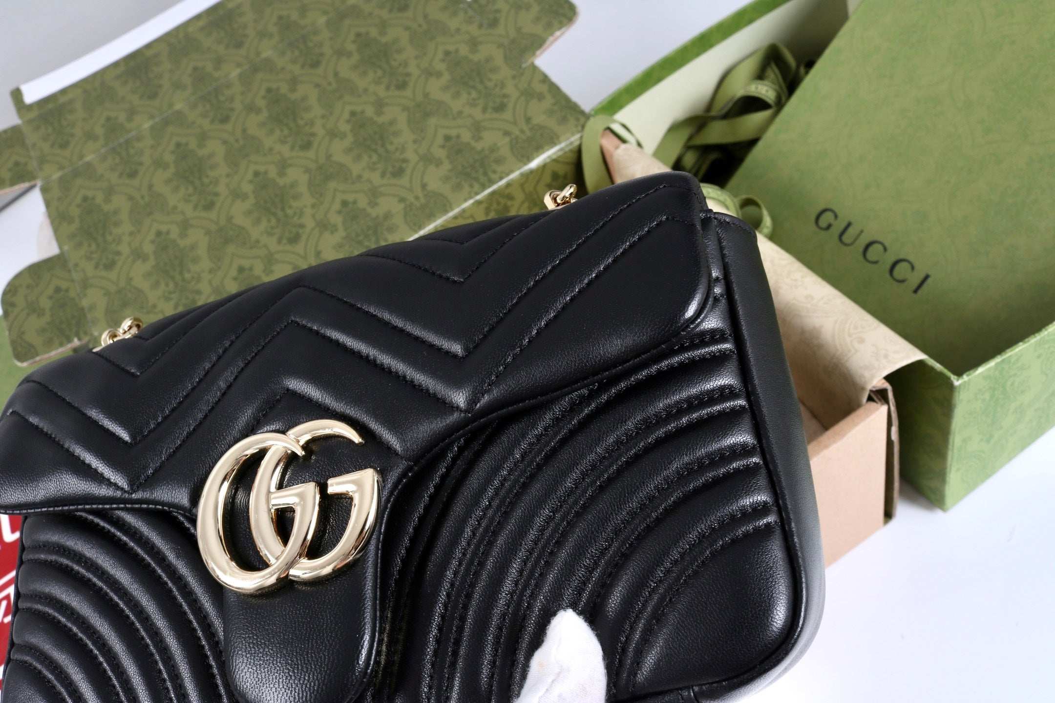 Gucci GG Marmont Shoulder Bag Black - Griserik