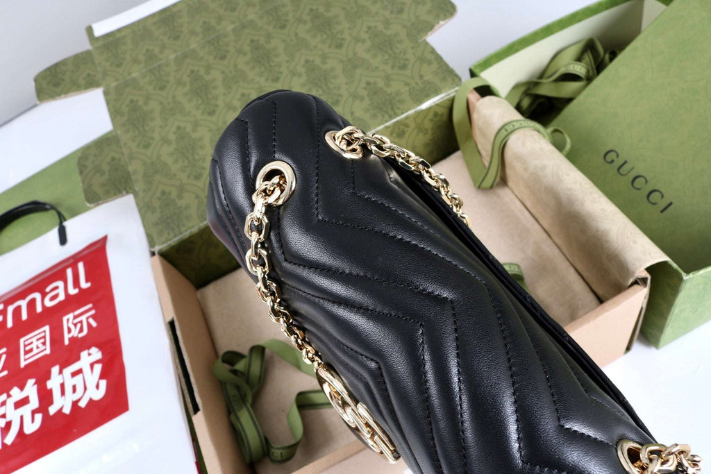 Gucci GG Marmont Shoulder Bag Black - Griserik