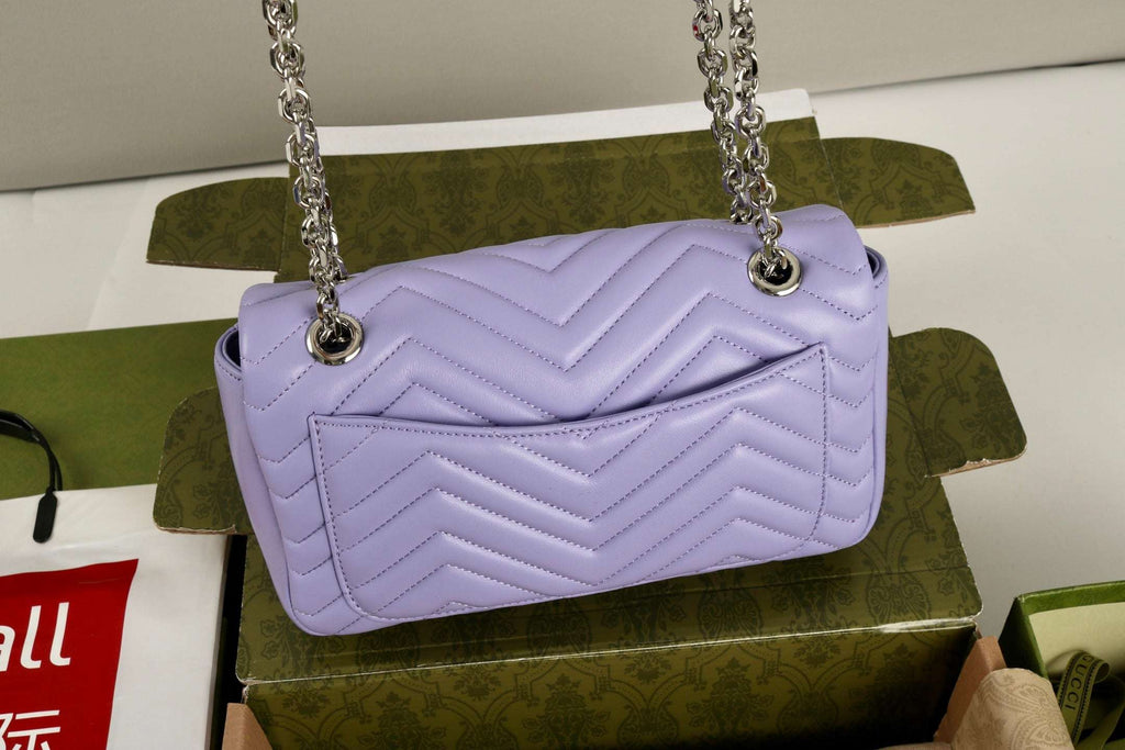 Gucci GG Marmont Shoulder Bag Purple - Griserik