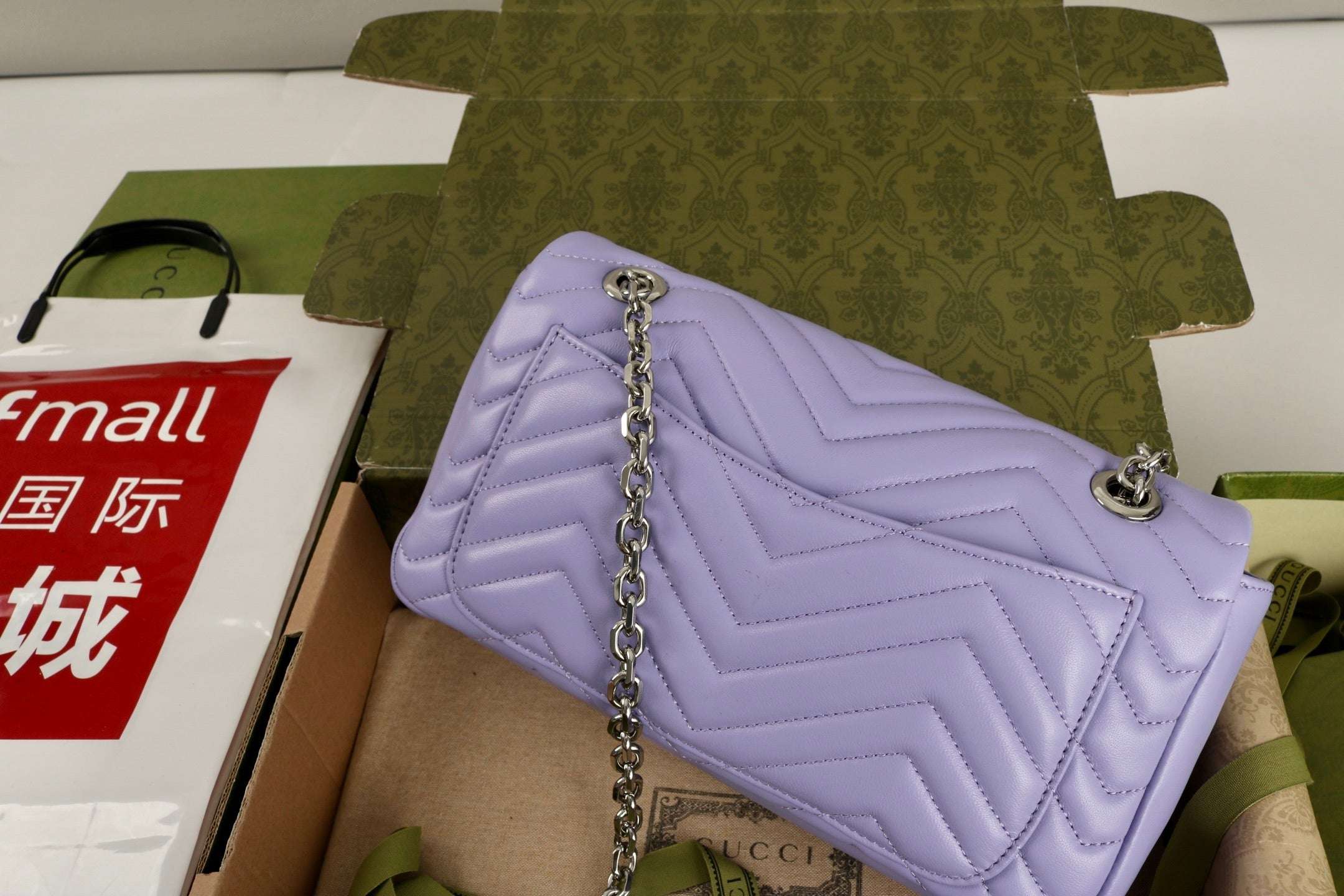 Gucci GG Marmont Shoulder Bag Purple - Griserik
