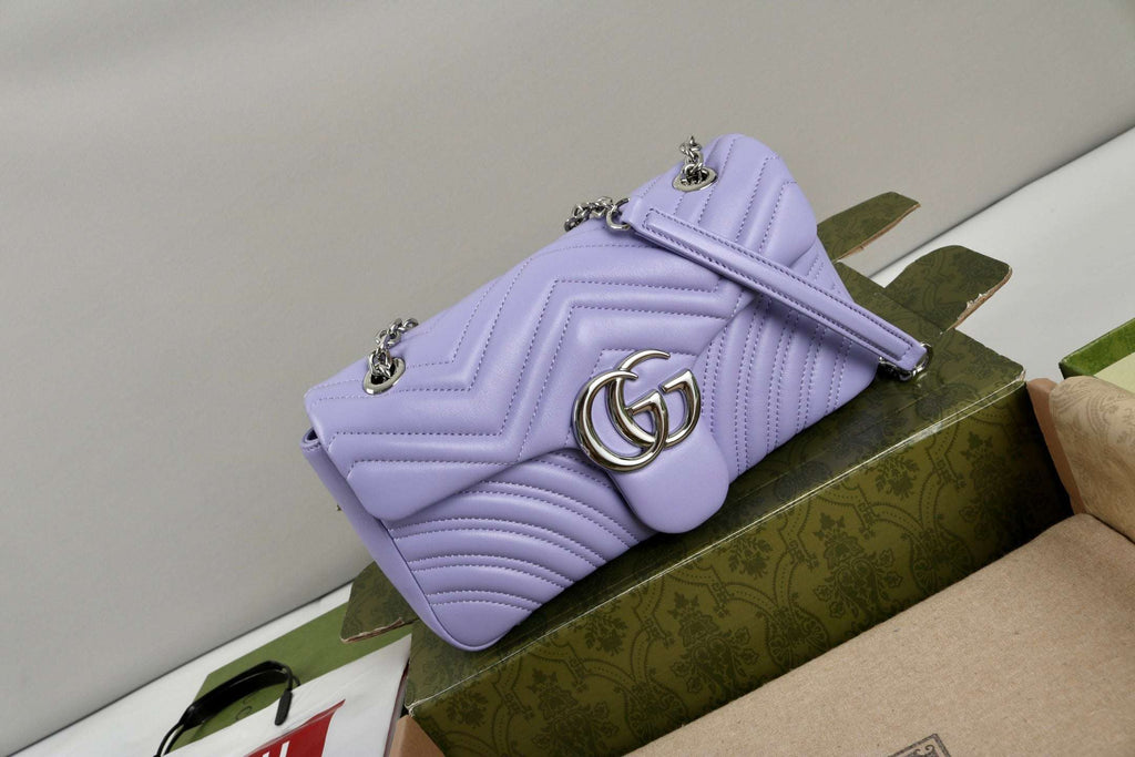 Gucci GG Marmont Shoulder Bag Purple - Griserik