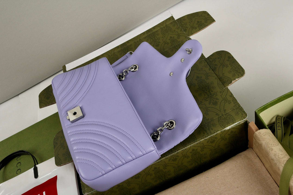 Gucci GG Marmont Shoulder Bag Purple - Griserik