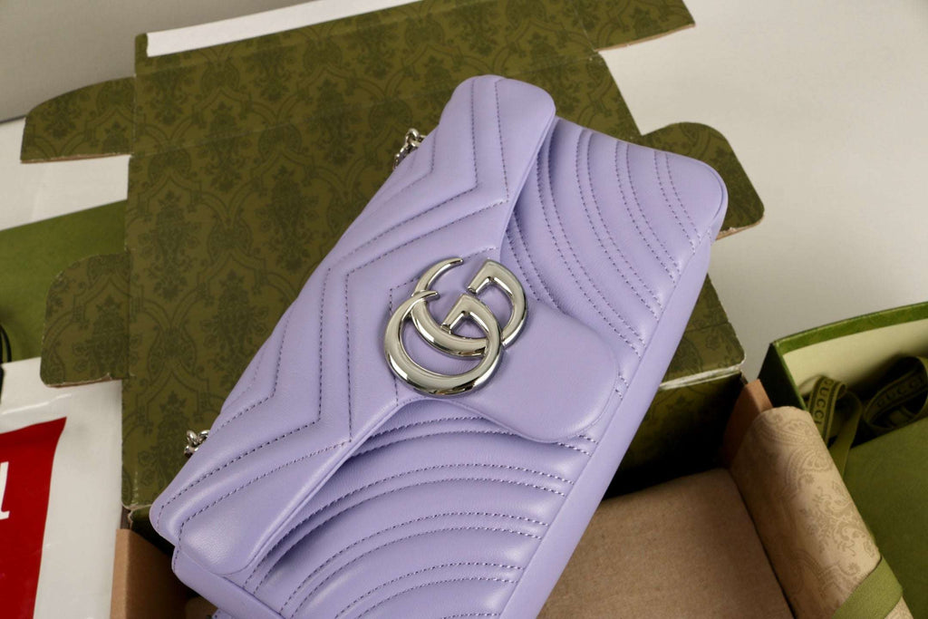 Gucci GG Marmont Shoulder Bag Purple - Griserik