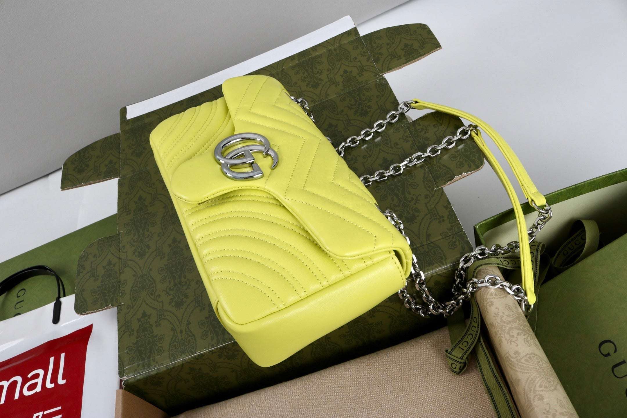 Gucci GG Marmont Shoulder Bag Yellow - Griserik