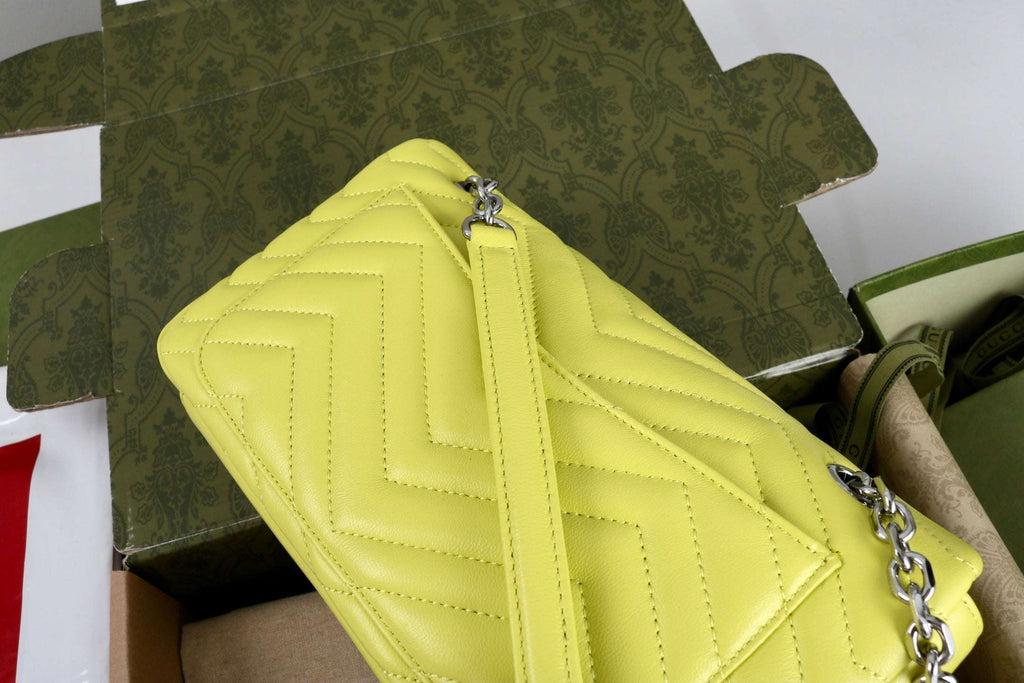 Gucci GG Marmont Shoulder Bag Yellow - Griserik