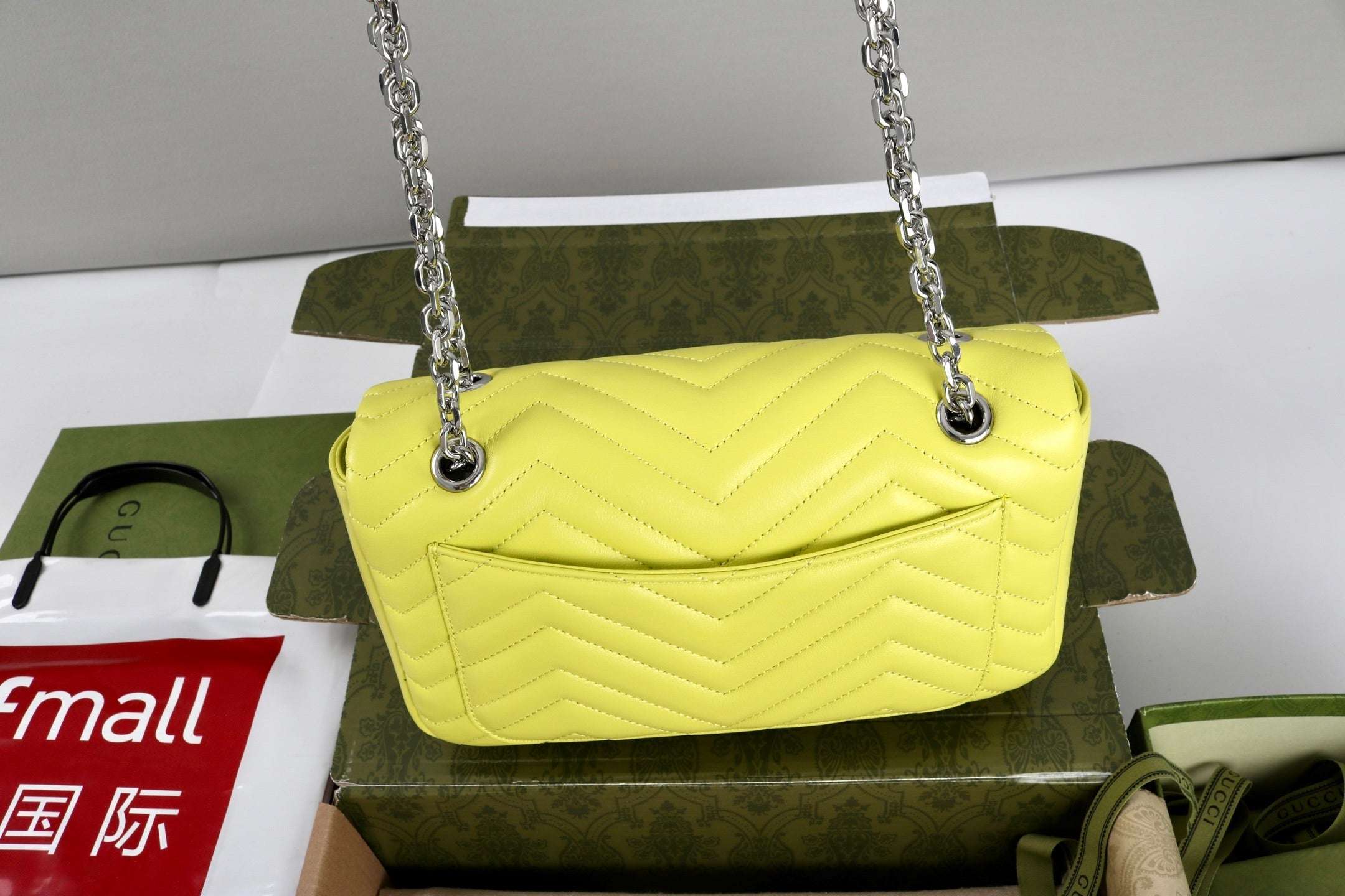 Gucci GG Marmont Shoulder Bag Yellow - Griserik