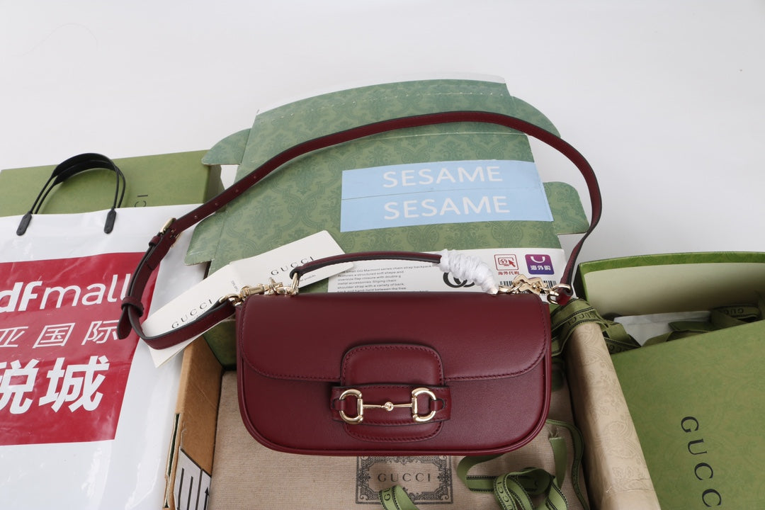Gucci GG 1955 Horsebit Shoulder Bag - Griserik