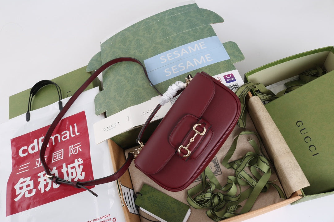 Gucci GG 1955 Horsebit Shoulder Bag - Griserik