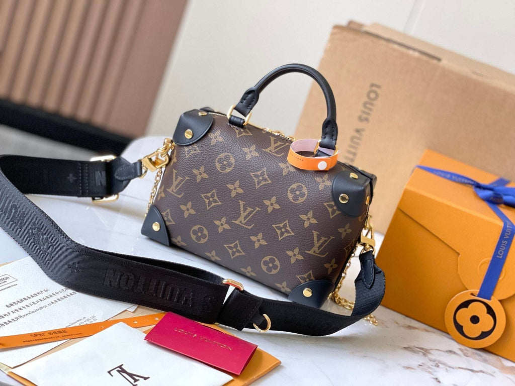 Lv Louis Vuitton Petite Malle Soufflé in Monogram Canvas - Griserik