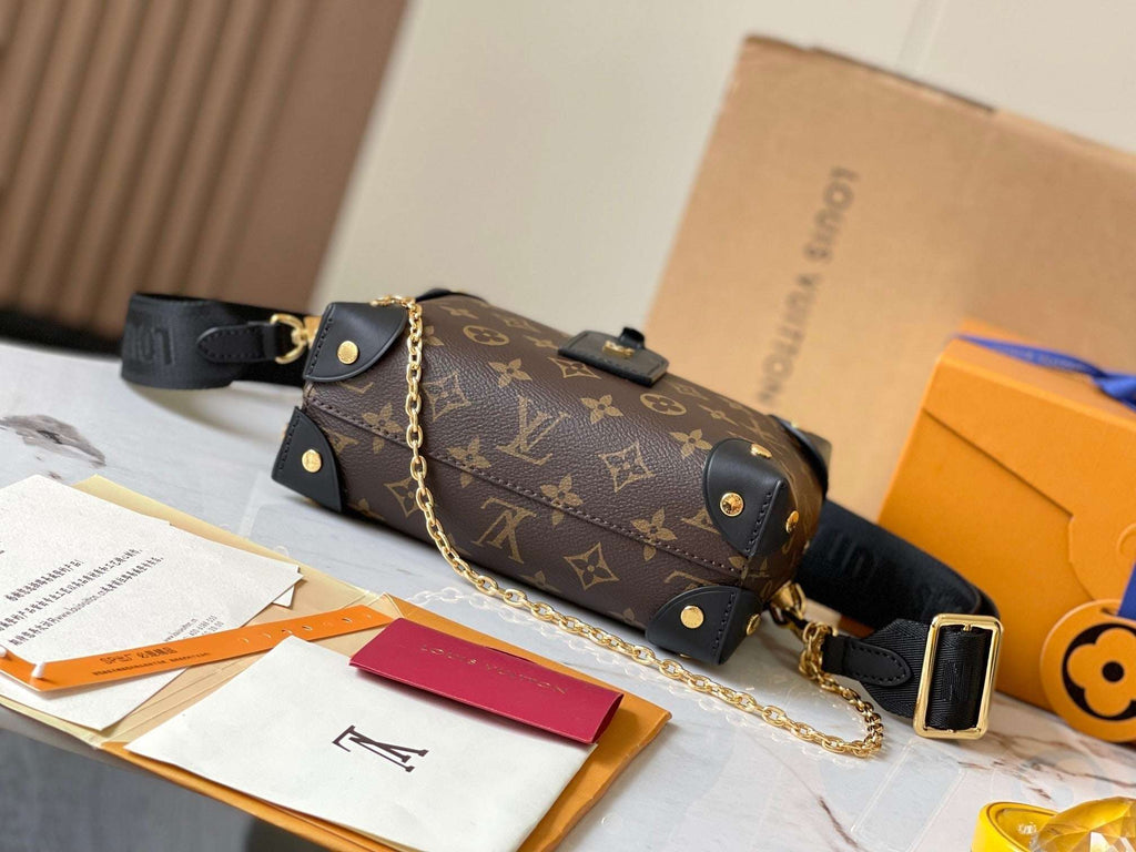 Lv Louis Vuitton Petite Malle Soufflé in Monogram Canvas - Griserik