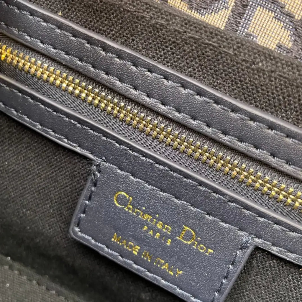 Dior 30 Montaigne Avenue Bag Jacquard Oblique blue - Griserik