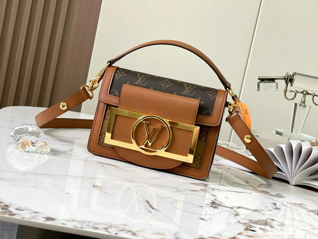 Lv Louis Vuitton Dauphine Lock Monogram Canvas - Griserik