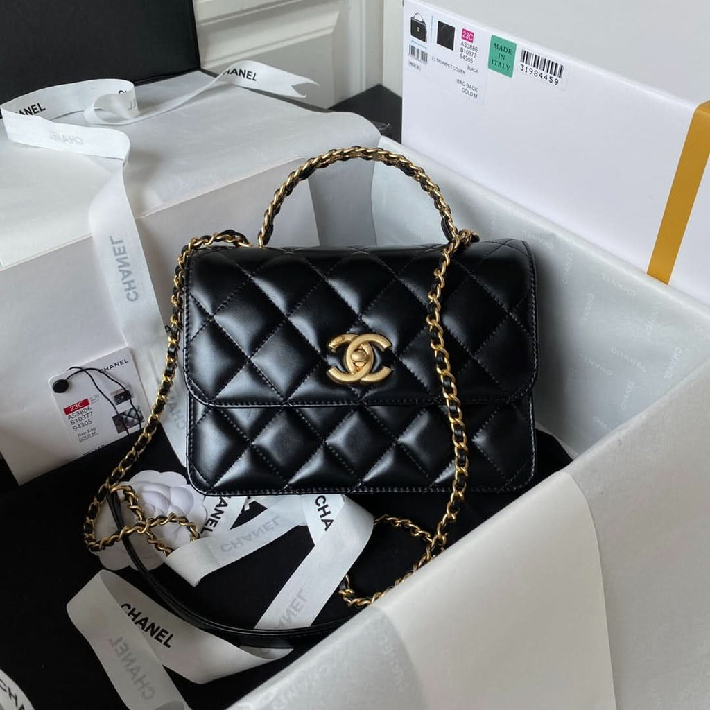 Chanel Flap Handle Bag Black - Griserik