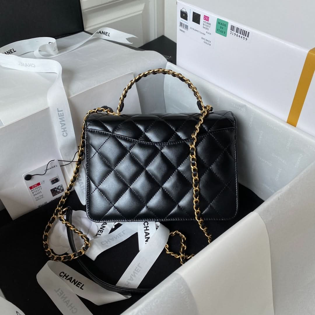 Chanel Flap Handle Bag Black - Griserik