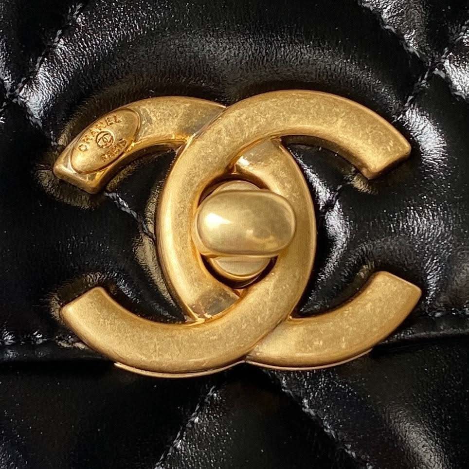 Chanel Flap Bag Black Leather - My Store