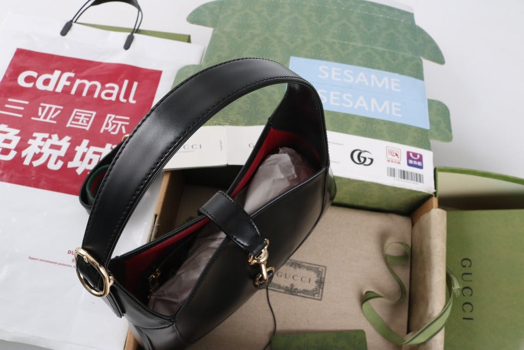 Gucci Jackie 1961 medium bag black - Griserik