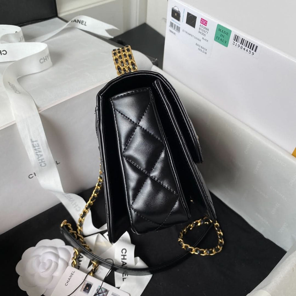 Chanel Flap Handle Bag Black - Griserik