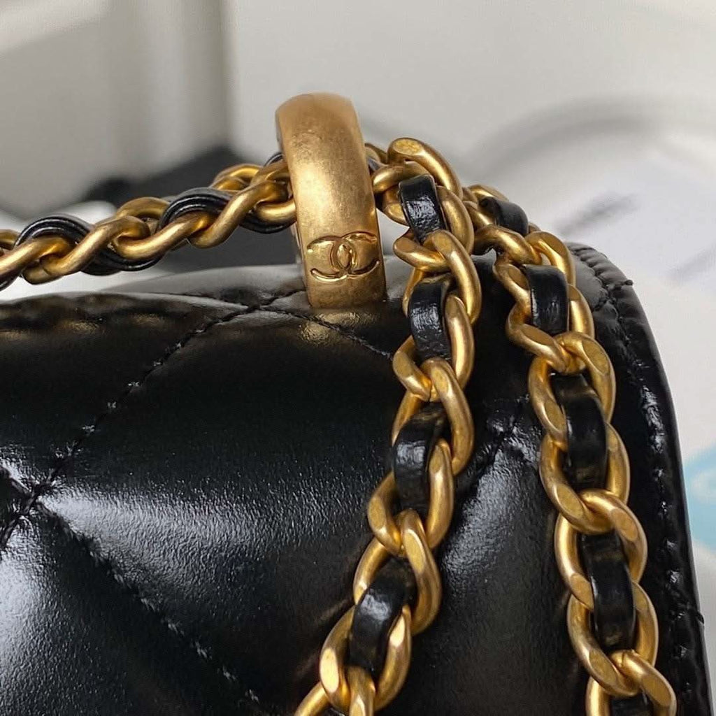 Chanel Flap Bag Black Leather - My Store