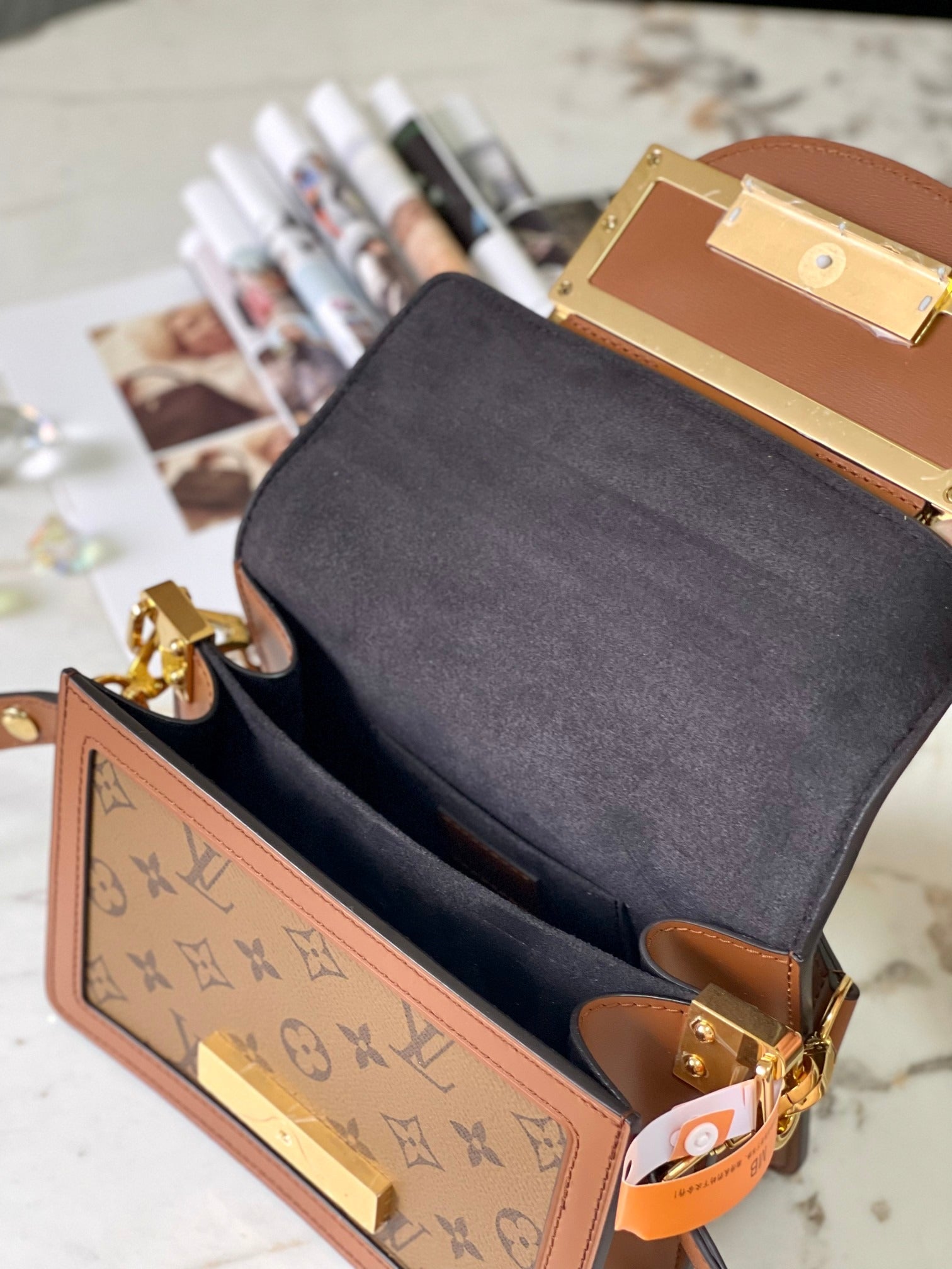 Lv Louis Vuitton Dauphine Lock Monogram Canvas - Griserik